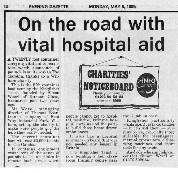 On the road with vital hospital aid On the road with vital hospital aid