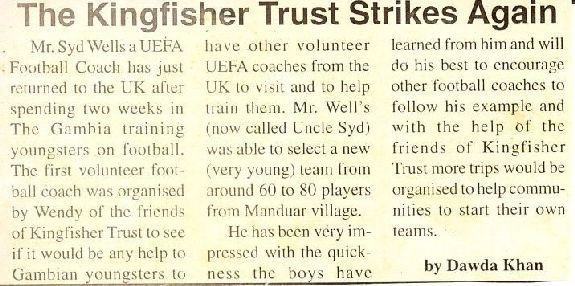 The Kingfisher Trust Strikes Again