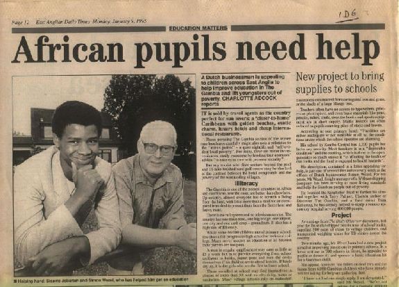 Sisawo Jobarteh and Simon Wezel say African People need help 